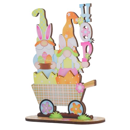 ULTECHNOVO Osterdeko Holzschild Dekofigur für Tischdekoration Kreative Frühlingsdeko mit Einzigartigem Design Zuhause für Party und Feiertage von ULTECHNOVO