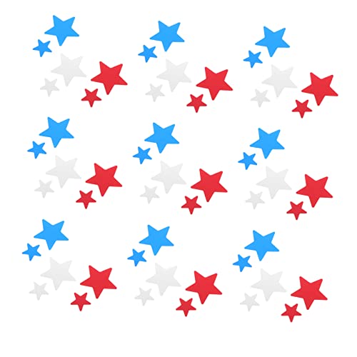 ULTECHNOVO Pack Patriotisches Sternkonfetti Leichter Pet Konfetti Streudeko für Unabhängigkeitstag Party Tisch und Ballonfüllung für Feier und DIY Dekoration von ULTECHNOVO