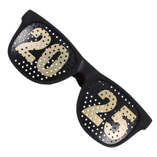 ULTECHNOVO Partybrille aus Robustem Kunststoff Glitzernde Zahlen Leichte Spaßbrille für Silvester Abschlussfeiern und Geburtstagsfeiern Stylische Neujahrsbrille für Erwachsene von ULTECHNOVO