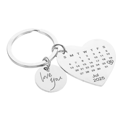 ULTECHNOVO Personalisierter Paarkalender Hochzeitsschlüsselkettendatum Valentine Date Teyring Valentinstagskalenderschlüsselbund Paar Schlüsselanhänger Silver Rostfreier Stahl ULTECHNOVO Personalisierter Paarkalender Hochzeitsschlüsselkettendatum Valentine Date Teyring Valentinstagskalenderschlüsselbund Paar Schlüsselanhänger Silver Rostfreier Stahl von ULTECHNOVO