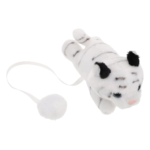 ULTECHNOVO Plüsch Tiger Schulterpuppe mit Magnet Niedliches Weißes Tigerdesign für Kostümpartys und Alltagsmode Realistische Plüschtiere Verspieltes Accessoire für Verschiedene Anlässe ULTECHNOVO Plüsch Tiger Schulterpuppe mit Magnet Niedliches Weißes Tigerdesign für Kostümpartys und Alltagsmode Realistische Plüschtiere Verspieltes Accessoire für Verschiedene Anlässe von ULTECHNOVO