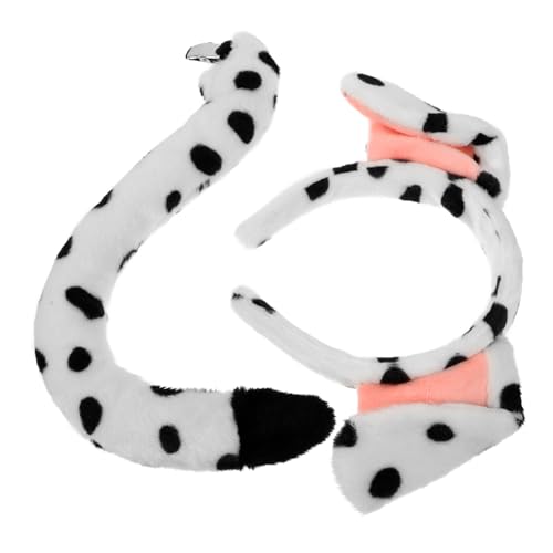 ULTECHNOVO Puppy Tail Hunde Ohren Haarreif Set Teilig Weiß Karneval Kostüm Party Zubehör Cosplay Accessoire für Halloween und Geburtstagsfeiern ULTECHNOVO Puppy Tail Hunde Ohren Haarreif Set Teilig Weiß Karneval Kostüm Party Zubehör Cosplay Accessoire für Halloween und Geburtstagsfeiern von ULTECHNOVO