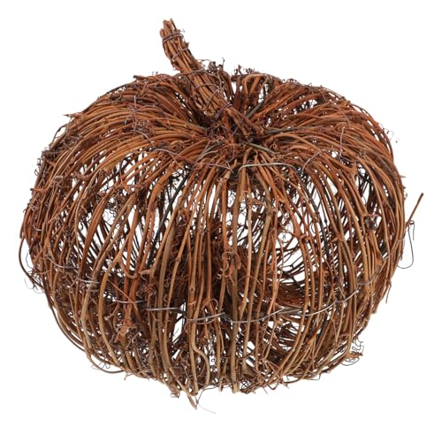 ULTECHNOVO Rattan Kürbis Dekoration Handgefertigtes Tischornament für Halloween und Feste Rustikale Herbstdeko für Wohnzimmer Schlafzimmer und Partys ULTECHNOVO Rattan Kürbis Dekoration Handgefertigtes Tischornament für Halloween und Feste Rustikale Herbstdeko für Wohnzimmer Schlafzimmer und Partys von ULTECHNOVO