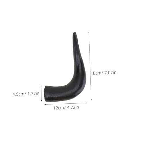 ULTECHNOVO Realistisches Ox Horn Haarreif Kreatives DIY Kostüm Zubehör Karneval Halloween Festival Kopfschmuck Mittelgroß Schwarz von ULTECHNOVO