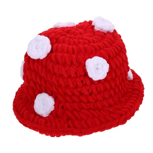 ULTECHNOVO Rotes Pilz Mütze Strickmütze Unisex Kuschelig Warm Party Hut Cosplay Bühnenkostüm Fotorequisite Erwachsene ULTECHNOVO Rotes Pilz Mütze Strickmütze Unisex Kuschelig Warm Party Hut Cosplay Bühnenkostüm Fotorequisite Erwachsene von ULTECHNOVO