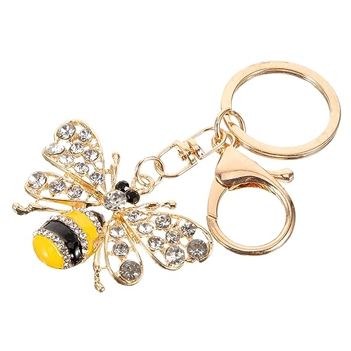 ULTECHNOVO Schlüsselanhänger Biene Metall mit Strasssteinen Niedlicher Cartoon Bienen Anhänger Kleines Tragbares Accessoire Stylische Taschen und Schlüssel Deko Einzigartiges für Damen und ULTECHNOVO Schlüsselanhänger Biene Metall mit Strasssteinen Niedlicher Cartoon Bienen Anhänger Kleines Tragbares Accessoire Stylische Taschen und Schlüssel Deko Einzigartiges für Damen und von ULTECHNOVO
