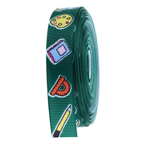 ULTECHNOVO Schulstart Themenband DIY Geschenkband für Bastelprojekte Yards Langlebig und Farbenfroh zum Dekorieren von Geschenken und Feierlichkeiten von ULTECHNOVO