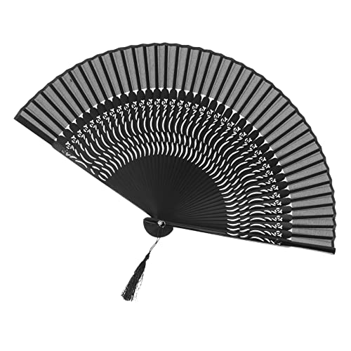 ULTECHNOVO Schwarzer Faltbarer Handfächer mit Quaste Chinesischer Stil Eleganter Tanzfächer Leicht und Geräuschlos Klassisch für Party und Fotorequisiten Geeignet ULTECHNOVO Schwarzer Faltbarer Handfächer mit Quaste Chinesischer Stil Eleganter Tanzfächer Leicht und Geräuschlos Klassisch für Party und Fotorequisiten Geeignet von ULTECHNOVO