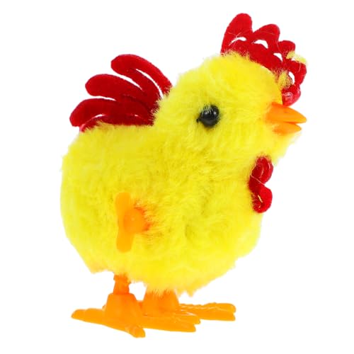 ULTECHNOVO Springendes Huhn Hühnchenspielzeug Aufgeben Hühnerspielzeug Für Hähnchen Stofftier Simulations-hühnerspielzeug Flauschiges Hühnchen-aufziehspielzeug Küken Plastik von ULTECHNOVO