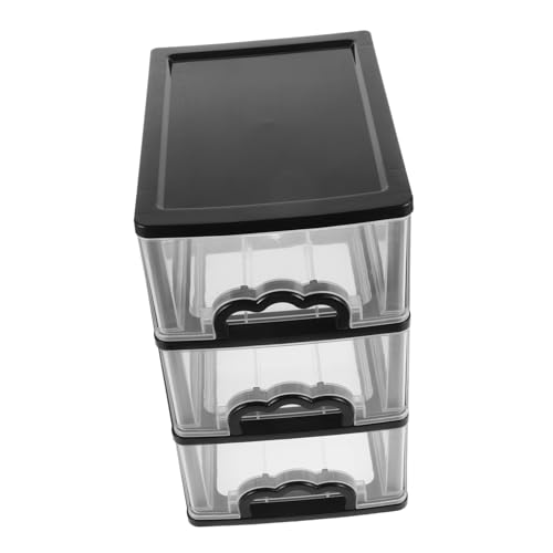 ULTECHNOVO Stapelbare Aufbewahrungsbox mit Kunststoff Organizer für Schreibtisch und Kosmetik Multifunktionale Transparente Sortierbox für Büro und Studenten Kompakt und Platzsparend von ULTECHNOVO