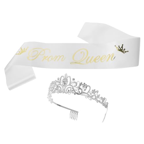 ULTECHNOVO Stirnband-set Abschlussballkönigin-schärpe Und Dekoration Brautjungfer Kind Stirnband Prinzessin Party Gemeinschaft Elegant Königlich Heimkehr Schleife Für Mädchen Weiß Schulter ULTECHNOVO Stirnband-set Abschlussballkönigin-schärpe Und Dekoration Brautjungfer Kind Stirnband Prinzessin Party Gemeinschaft Elegant Königlich Heimkehr Schleife Für Mädchen Weiß Schulter von ULTECHNOVO