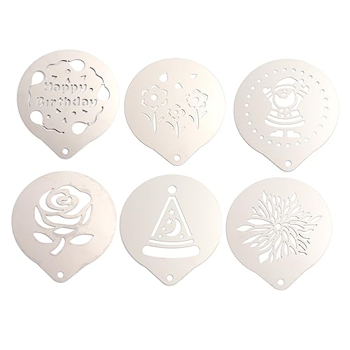 ULTECHNOVO Teiliges Kaffeeschablonen Cappuccino Milchspray Schablonen DIY Latte Art Vorlagen für Professionelle Kaffee Dekoration Leicht zu Reinigen Vielfältige Muster ULTECHNOVO Teiliges Kaffeeschablonen Cappuccino Milchspray Schablonen DIY Latte Art Vorlagen für Professionelle Kaffee Dekoration Leicht zu Reinigen Vielfältige Muster von ULTECHNOVO