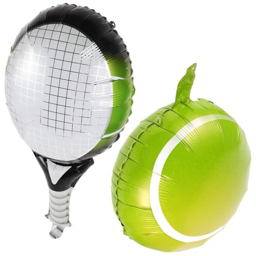 ULTECHNOVO Tennisball und Schläger Folienballons Teiliges Party für Sportveranstaltungen Geburtstagsfeiern und Feiern Aluminiumfolie Glänzendes Design für Festliche Anlässe ULTECHNOVO Tennisball und Schläger Folienballons Teiliges Party für Sportveranstaltungen Geburtstagsfeiern und Feiern Aluminiumfolie Glänzendes Design für Festliche Anlässe von ULTECHNOVO