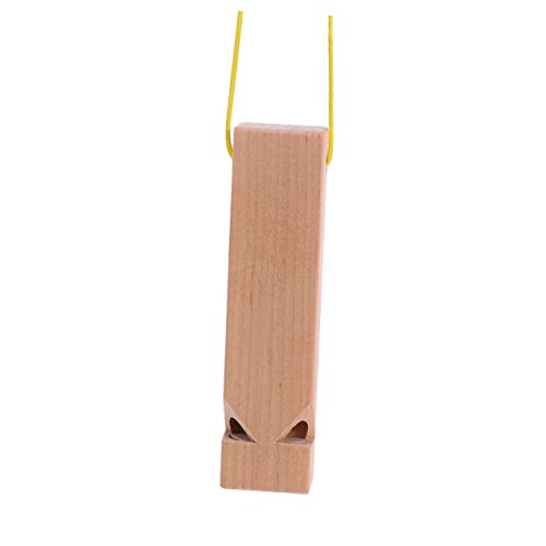 ULTECHNOVO Unvollendete Holz Trillerpfeife für DIY mit Zufälliger Schnurfarbe für Kreative Bastelprojekte Party Zufällige Farbe Zufällige Farbe von ULTECHNOVO