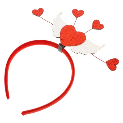 ULTECHNOVO Valentinstag Haarband Damen Liebesherz Haarschmuck Leichtes Stirnband für Party Festival Hochzeit Karneval von ULTECHNOVO