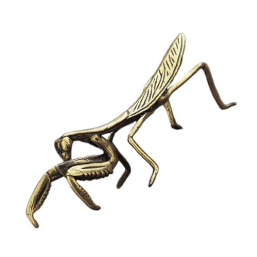 ULTECHNOVO Vintage Messing Mantis Ornament Dekorative Tischfigur für Wohnzimmer Büro Schlafzimmer Handwerkskunst Robustes Design Geschenkidee von ULTECHNOVO