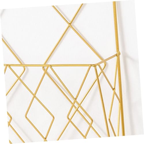 ULTECHNOVO Wandmontierter Bücherhalter aus Rostfreiem Eisen Goldfarbener Organizer Stabiler Buchstützen rack für Wohnzimmer und Büro Dekorativer Aufbewahrungsständer für Zeitungen und Kleine von ULTECHNOVO