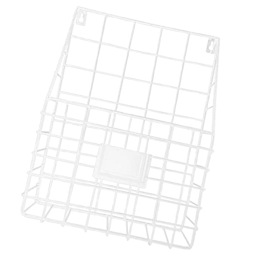 ULTECHNOVO Wandregal Zeitungsständer Bücherkorb Aus Metall Weiß von ULTECHNOVO