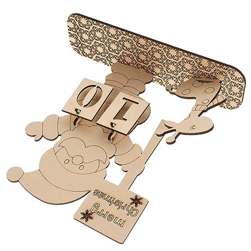 ULTECHNOVO Weihnachtlicher Holz Adventskalender Stabile Tischdekoration DIY Bastelkalender Langlebiger Countdown Klassische Weihnachtsdeko für Zuhause Büro Weihnachtsfeier ULTECHNOVO Weihnachtlicher Holz Adventskalender Stabile Tischdekoration DIY Bastelkalender Langlebiger Countdown Klassische Weihnachtsdeko für Zuhause Büro Weihnachtsfeier von ULTECHNOVO