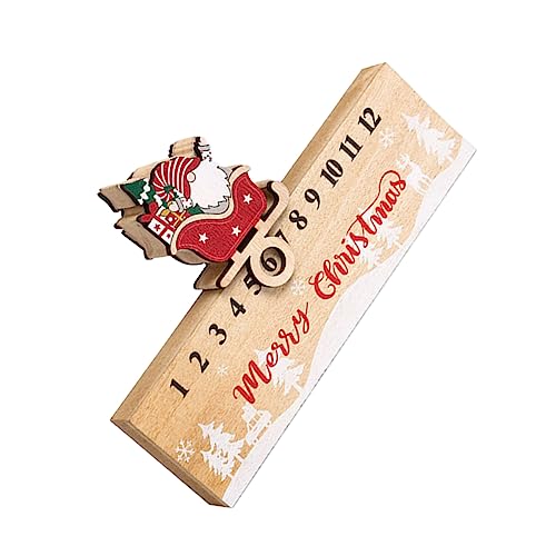 ULTECHNOVO Weihnachtlicher Holz Adventskalender mit Traditionellem Countdown Festliche Tischdekoration für Erwachsene Klassisches Design für Gemütliche Weihnachtsstimmung ULTECHNOVO Weihnachtlicher Holz Adventskalender mit Traditionellem Countdown Festliche Tischdekoration für Erwachsene Klassisches Design für Gemütliche Weihnachtsstimmung von ULTECHNOVO