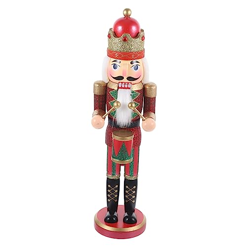 ULTECHNOVO Weihnachtlicher Holz Nussknacker Figur Puppenornament Handgefertigt Dekoratives Tischornament für Festliche Weihnachtsdeko Charmante Holzfigur für Zuhause und ULTECHNOVO Weihnachtlicher Holz Nussknacker Figur Puppenornament Handgefertigt Dekoratives Tischornament für Festliche Weihnachtsdeko Charmante Holzfigur für Zuhause und von ULTECHNOVO