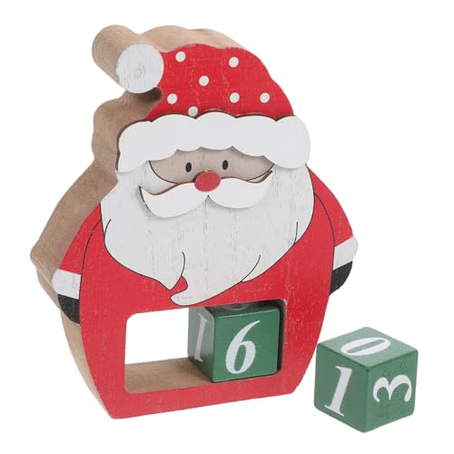 ULTECHNOVO Weihnachtsmann Countdown Kalender aus Holz Kreativer Tischkalender für Feiertage Vielseitige Weihnachtsdeko für Zuhause und Büro Handgefertigte Details Geschenkidee für Festliche ULTECHNOVO Weihnachtsmann Countdown Kalender aus Holz Kreativer Tischkalender für Feiertage Vielseitige Weihnachtsdeko für Zuhause und Büro Handgefertigte Details Geschenkidee für Festliche von ULTECHNOVO