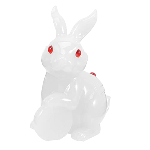 ULTECHNOVO Weiße Jade Hasenfigur Dekoratives Kaninchen Ornament für Tisch und Kreative Europäische Desktop Deko Langlebige Harzstatue Geschenkidee für Lehrer und Freunde zu Ostern und ULTECHNOVO Weiße Jade Hasenfigur Dekoratives Kaninchen Ornament für Tisch und Kreative Europäische Desktop Deko Langlebige Harzstatue Geschenkidee für Lehrer und Freunde zu Ostern und von ULTECHNOVO