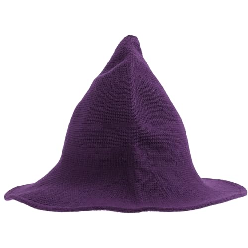 ULTECHNOVO Woll Hexenhut Spitz Tiefviolett Halloween Cosplay Leichter Bequemer Partyhut Vielseitig Nutzbar Wiederverwendbar Dekorativer Hut für Erwachsene Festliche Kostüm Accessoires ULTECHNOVO Woll Hexenhut Spitz Tiefviolett Halloween Cosplay Leichter Bequemer Partyhut Vielseitig Nutzbar Wiederverwendbar Dekorativer Hut für Erwachsene Festliche Kostüm Accessoires von ULTECHNOVO