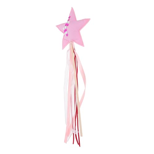 ULTECHNOVO Zauberstab Fantasie Spielzeugstab für Dekorationen Ribbons für Sternenzauberstäbe für Zauberstäbe als Partygeschenke Fee Zubehör Plastik von ULTECHNOVO