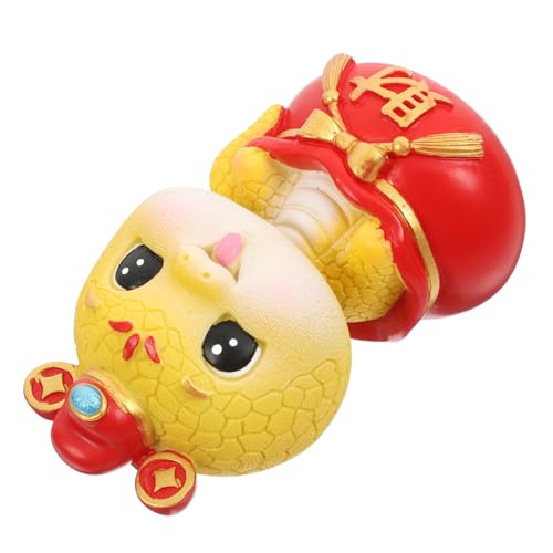 ULTECHNOVO Zodiac Snake Maskottchen Tierstatue Schlangen-Geburtstagsparty-Dekorationen Chinesisches Schlangenornament Neujahrsdekor Kopf Schütteln, Chinesische Neujahrsfigur Harz ULTECHNOVO Zodiac Snake Maskottchen Tierstatue Schlangen-Geburtstagsparty-Dekorationen Chinesisches Schlangenornament Neujahrsdekor Kopf Schütteln, Chinesische Neujahrsfigur Harz von ULTECHNOVO