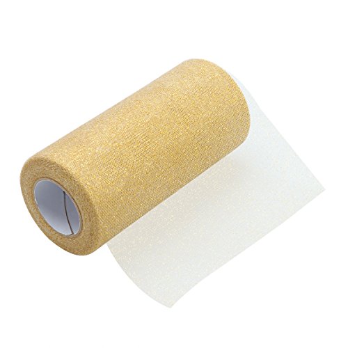 Gold Tüllband Rolle Yards Glitzer Tüll Spule Funkelndes Dekostoff Für Hochzeiten Bastelprojekte Geschenkverpackungen Und Dekorationen Gold Tüllband Rolle Yards Glitzer Tüll Spule Funkelndes Dekostoff Für Hochzeiten Bastelprojekte Geschenkverpackungen Und Dekorationen von ULTNICE