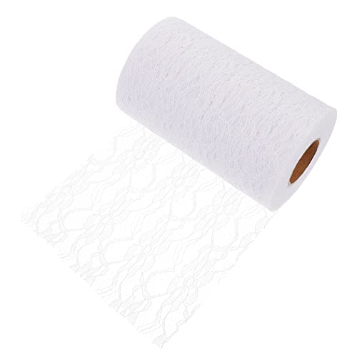 UEETEK Spitzenband, Vintage Spitzenbesatz Band Spitze Rolle für Hochzeit/Party/Ostern/ Kutschen/Blumen/Vasen/Auto Schmuck,15CM * 22M, Weiß UEETEK Spitzenband, Vintage Spitzenbesatz Band Spitze Rolle für Hochzeit/Party/Ostern/ Kutschen/Blumen/Vasen/Auto Schmuck,15CM * 22M, Weiß von ULTNICE