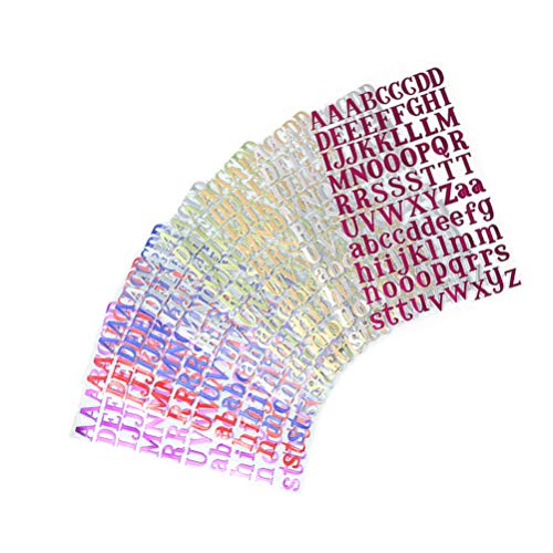 ULTNICE 10 Stücke Buchstaben Sticker Set Selbstklebende Alphabet Aufkleber (Zufällige farbe) von ULTNICE