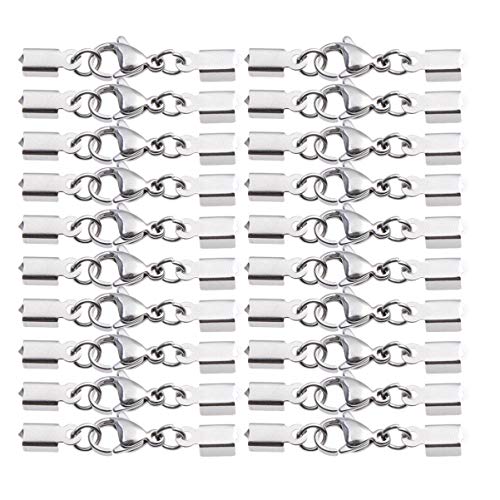 ULTNICE 20pcs Schmuck Karabinerverschluss DIY Halskette Armband Verschluss Haken ULTNICE 20pcs Schmuck Karabinerverschluss DIY Halskette Armband Verschluss Haken von ULTNICE