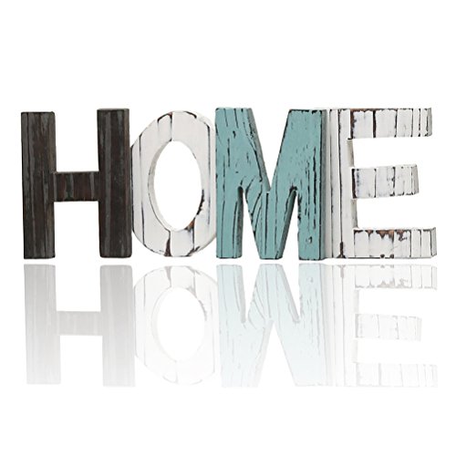 ULTNICE Home Buchstaben Deko Schriftzug aus Holz für Home und Office DIY Tischdeko von ULTNICE