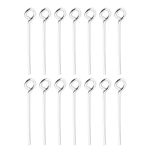 ULTNICE Robuste Eyepins Edelstahl Open Eye Pins für Schmuck basteln 200 Stück ULTNICE Robuste Eyepins Edelstahl Open Eye Pins für Schmuck basteln 200 Stück von ULTNICE
