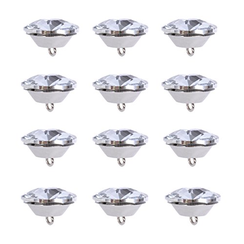 Ultnice Möbelknöpfe, Strasskristalle, 25 mm, mit Metallöse, 20 Stück Ultnice Möbelknöpfe, Strasskristalle, 25 mm, mit Metallöse, 20 Stück von ULTNICE