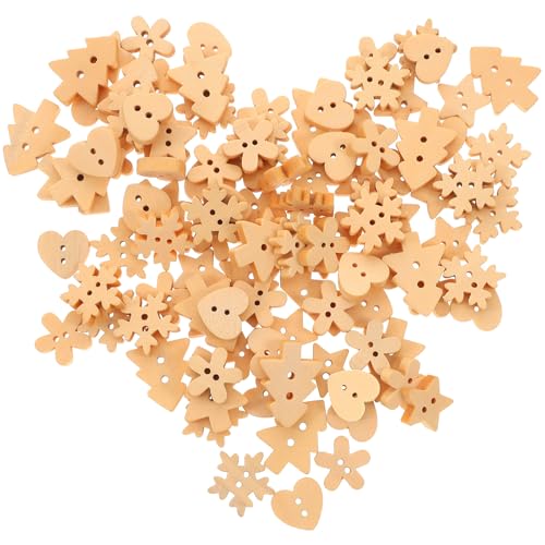 Knöpfe aus der Reihe von Weihnachten Schmuck von Weihnachten Kunst DIY 100pcs von ULTNICE