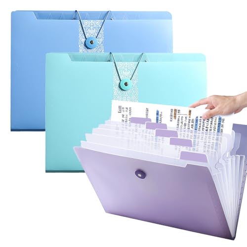 Fächermappe A4, 3 Stück, Polytaschen, Dokumenten-Organizer, Aktenordner, A4-Ordner, 12 Fächer, große Kapazität, Dokumententasche, Akkordeon, erweiterbarer Ordner für Büro, Geschäftsreise, Zuhause Fächermappe A4, 3 Stück, Polytaschen, Dokumenten-Organizer, Aktenordner, A4-Ordner, 12 Fächer, große Kapazität, Dokumententasche, Akkordeon, erweiterbarer Ordner für Büro, Geschäftsreise, Zuhause von ULVBABI