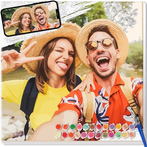UM UPMALL Personalisiert Malen Nach Zahlen Erwachsene - Individuelles DIY Malen Nach Zahlen Eigenes Bild, Individuelle Paint by Numbers für Freunde, Haustiere, Familie, Heimdekoration UM UPMALL Personalisiert Malen Nach Zahlen Erwachsene - Individuelles DIY Malen Nach Zahlen Eigenes Bild, Individuelle Paint by Numbers für Freunde, Haustiere, Familie, Heimdekoration von UM UPMALL