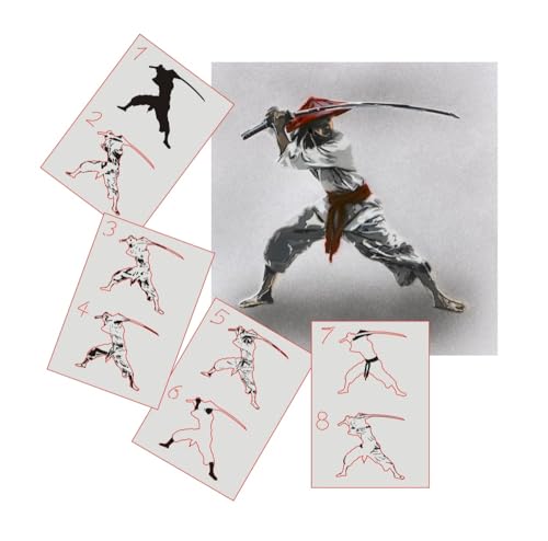AS-382 Samurai Step by Step Schablone für Acryl, Airbrush, Spray, Lacke und Wandfarbe Größe M AS-382 Samurai Step by Step Schablone für Acryl, Airbrush, Spray, Lacke und Wandfarbe Größe M von UMR-Design
