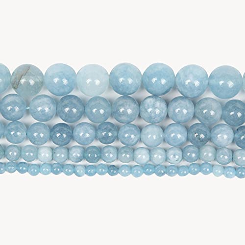 Natürliche Steinperlen Aqua Chalcedon Lose Runde Perle, um Schmuck Armbänder herzustellen, Armbänder Nähen DIY Zubehör 4-12mm-H7373._10mm ca. 38 stücke Natürliche Steinperlen Aqua Chalcedon Lose Runde Perle, um Schmuck Armbänder herzustellen, Armbänder Nähen DIY Zubehör 4-12mm-H7373._10mm ca. 38 stücke von UNDERZY