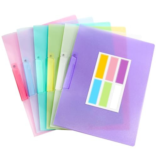 UNIANE 6 Stück Schnellhefter A4 Plastik Stabil mit Namensschild, Hefter Plastik, Durable Schnellhefter, Bunt Sammelmappe,Heftschoner Schnellhefter, DIN-A4 Transluzentem PP Heftstreifen für Schule Büro UNIANE 6 Stück Schnellhefter A4 Plastik Stabil mit Namensschild, Hefter Plastik, Durable Schnellhefter, Bunt Sammelmappe,Heftschoner Schnellhefter, DIN-A4 Transluzentem PP Heftstreifen für Schule Büro von UNIANE