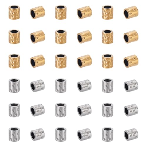 UNICRAFTABLE 304 Edelstahlperlen, Abstandshalter, europäische Metallperlen für Schmuckherstellung, DIY, Handwerk, handgefertigt, Dekor, Loch 3 mm, 60 Stück UNICRAFTABLE 304 Edelstahlperlen, Abstandshalter, europäische Metallperlen für Schmuckherstellung, DIY, Handwerk, handgefertigt, Dekor, Loch 3 mm, 60 Stück von UNICRAFTALE