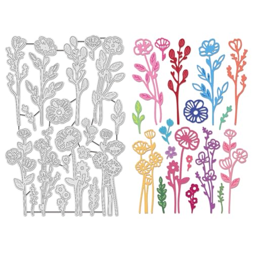 UNICRAFTALE 1 x Wildblumen-Metall-Stanzformen, Blätter, Blüten, Stanzformen, Prägeschablonen für Karten, Scrapbooking und Bastelarbeiten, Album, Papierkarten, Dekoration UNICRAFTALE 1 x Wildblumen-Metall-Stanzformen, Blätter, Blüten, Stanzformen, Prägeschablonen für Karten, Scrapbooking und Bastelarbeiten, Album, Papierkarten, Dekoration von UNICRAFTALE