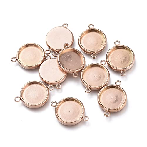 UNICRAFTALE 10 STK Roségold Edelstahl Rund Blanke Lünette Anhänger Verbindungs 12 mm Blank Lünette Anhänger Verbindungs Cabochon Anhänger Lünette Rohlinge Links Für Die DIY Schmuckherstellung UNICRAFTALE 10 STK Roségold Edelstahl Rund Blanke Lünette Anhänger Verbindungs 12 mm Blank Lünette Anhänger Verbindungs Cabochon Anhänger Lünette Rohlinge Links Für Die DIY Schmuckherstellung von UNICRAFTALE