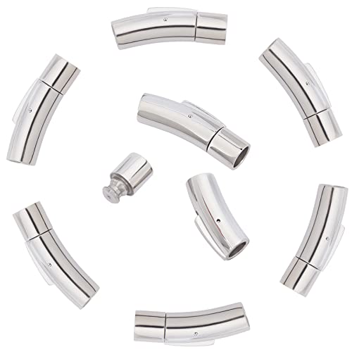 UNICRAFTALE 10 Sätze Edelstahl Bajonettverschlüsse Kolumne Leder Armband Verschluss Kabelenden Armband 6mm Kordel Schmuckverschluss Endkappen für die Schmuckherstellung UNICRAFTALE 10 Sätze Edelstahl Bajonettverschlüsse Kolumne Leder Armband Verschluss Kabelenden Armband 6mm Kordel Schmuckverschluss Endkappen für die Schmuckherstellung von UNICRAFTALE