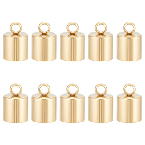 UNICRAFTALE 10 Stück Edelstahl Säulen Schnur Enden Echte 24 Karätige Vergoldete Endkappen 6 mm Innendurchmesser Glatte Endkappen Terminatoren Schnurfindung Für Die Schmuckherstellung UNICRAFTALE 10 Stück Edelstahl Säulen Schnur Enden Echte 24 Karätige Vergoldete Endkappen 6 mm Innendurchmesser Glatte Endkappen Terminatoren Schnurfindung Für Die Schmuckherstellung von UNICRAFTALE
