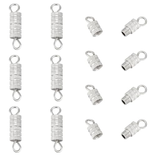 UNICRAFTALE 10 Stück Schraubverschlüsse Tonnenschraubverschlüsse Edelstahl Schraubverschlüsse Schraubverschluss Kordel Endkappenverschluss Für Die Schmuckherstellung Halsketten Armbandverschlüsse UNICRAFTALE 10 Stück Schraubverschlüsse Tonnenschraubverschlüsse Edelstahl Schraubverschlüsse Schraubverschluss Kordel Endkappenverschluss Für Die Schmuckherstellung Halsketten Armbandverschlüsse von UNICRAFTALE