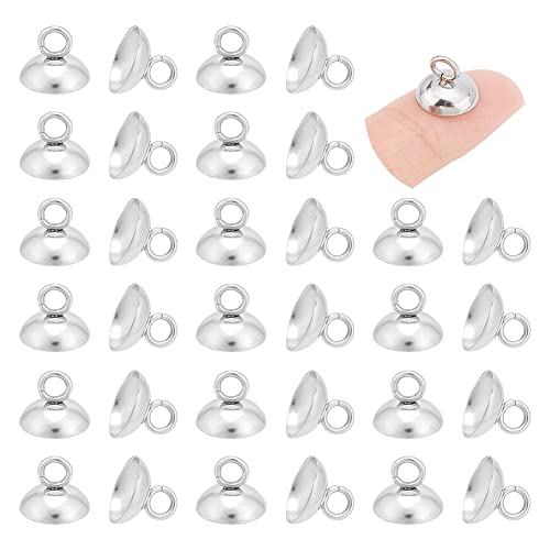 UNICRAFTALE 100 STK 201 Edelstahl Perlenkappen Anhängerschlaufen Kugel Anhänger Endkappen Metall Charm Perlen Anhänger Verbindungsstücke Schlaufen Für Kugel Glasblasen Abdeckungs Anhänger Loch 3mm UNICRAFTALE 100 STK 201 Edelstahl Perlenkappen Anhängerschlaufen Kugel Anhänger Endkappen Metall Charm Perlen Anhänger Verbindungsstücke Schlaufen Für Kugel Glasblasen Abdeckungs Anhänger Loch 3mm von UNICRAFTALE